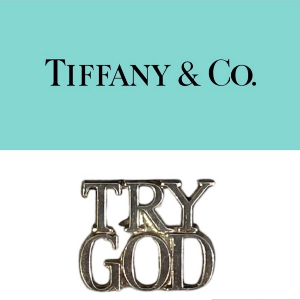 Genuine Tiffany Try God pin